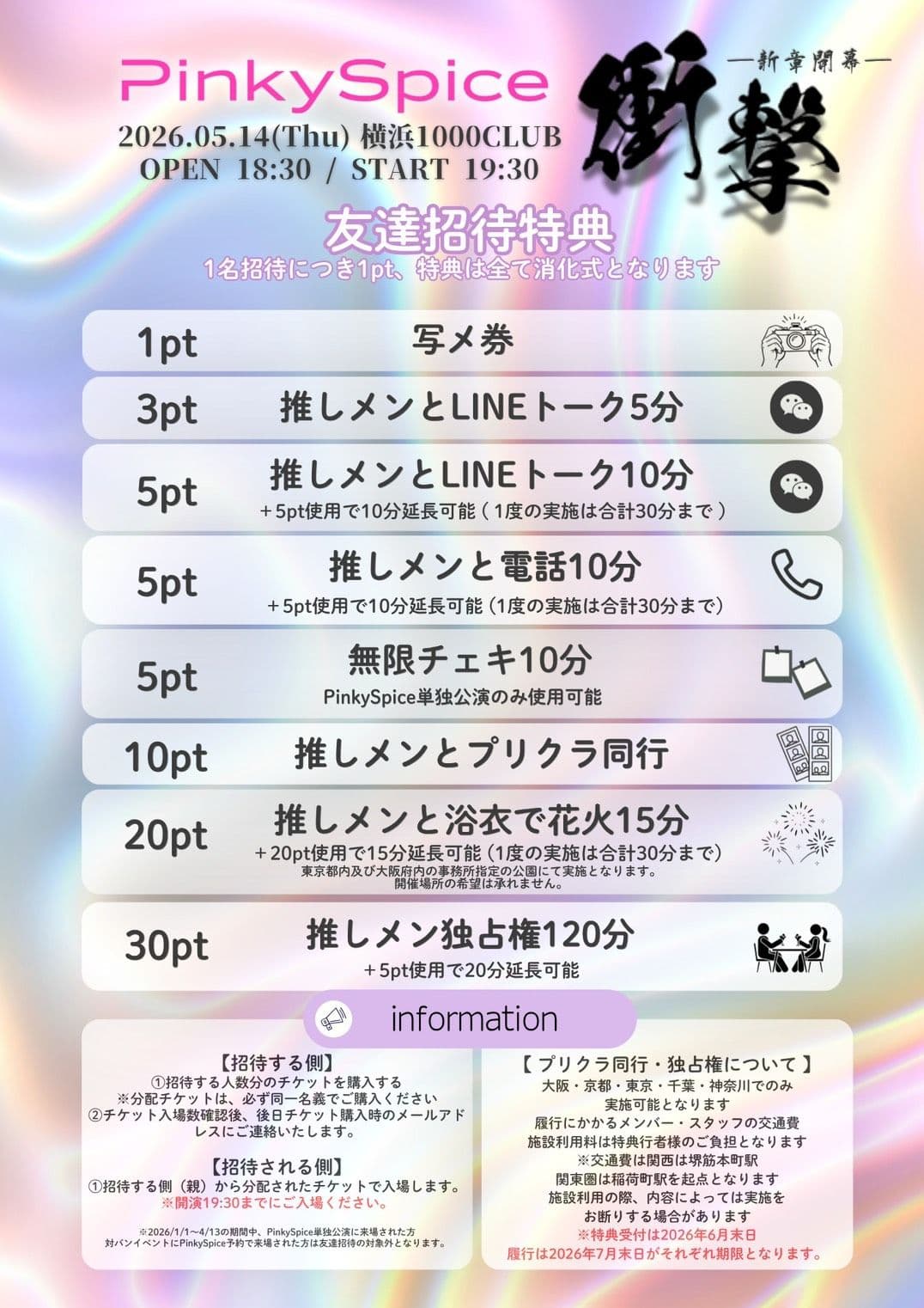 PinkySpice ー新章開幕ー 衝撃 | TicketDive