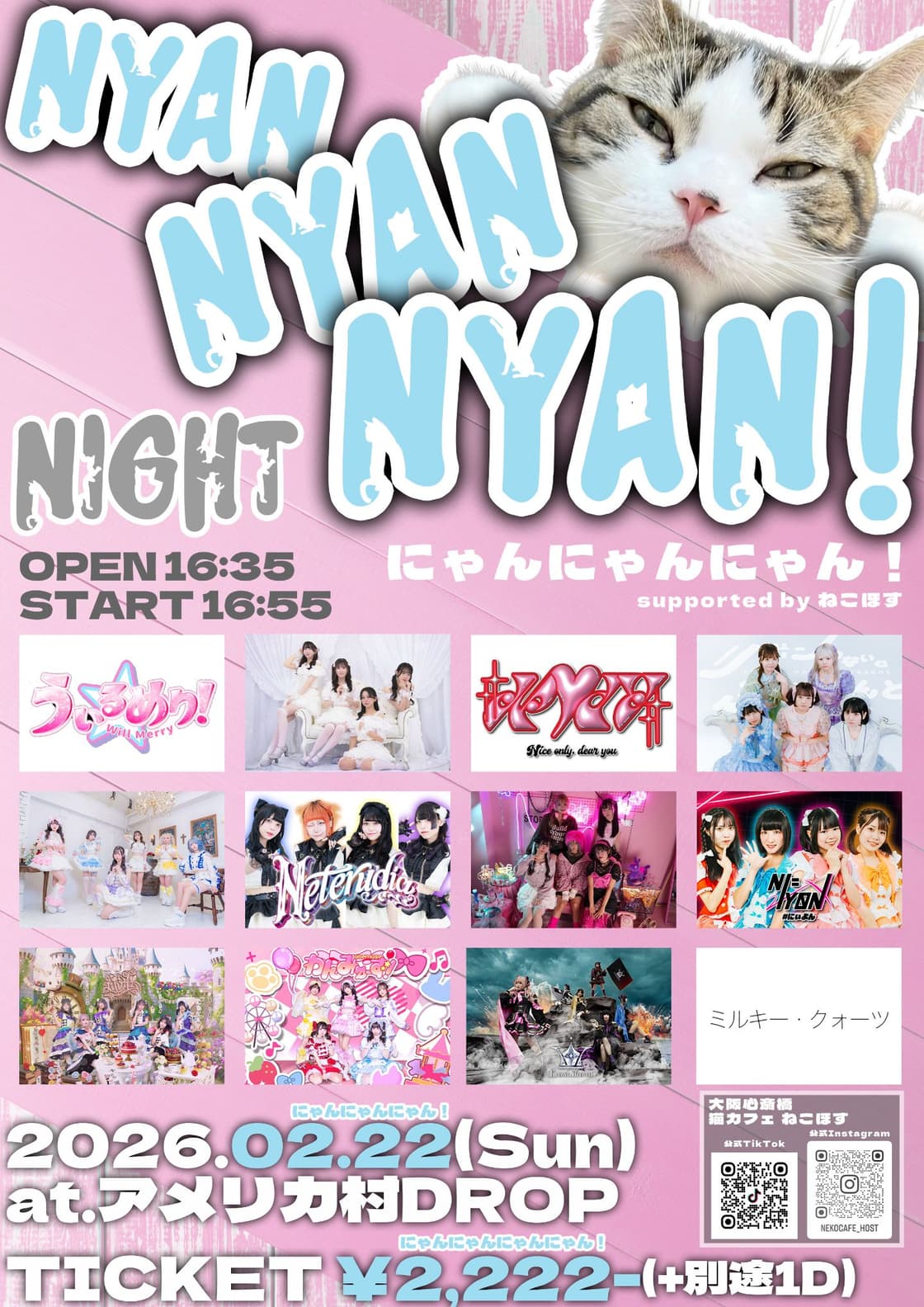 にゃんにゃんにゃん! supported by ねこほす -NIGHT- | TicketDive にゃんにゃんにゃん! supported by ねこほす -NIGHT- | TicketDive