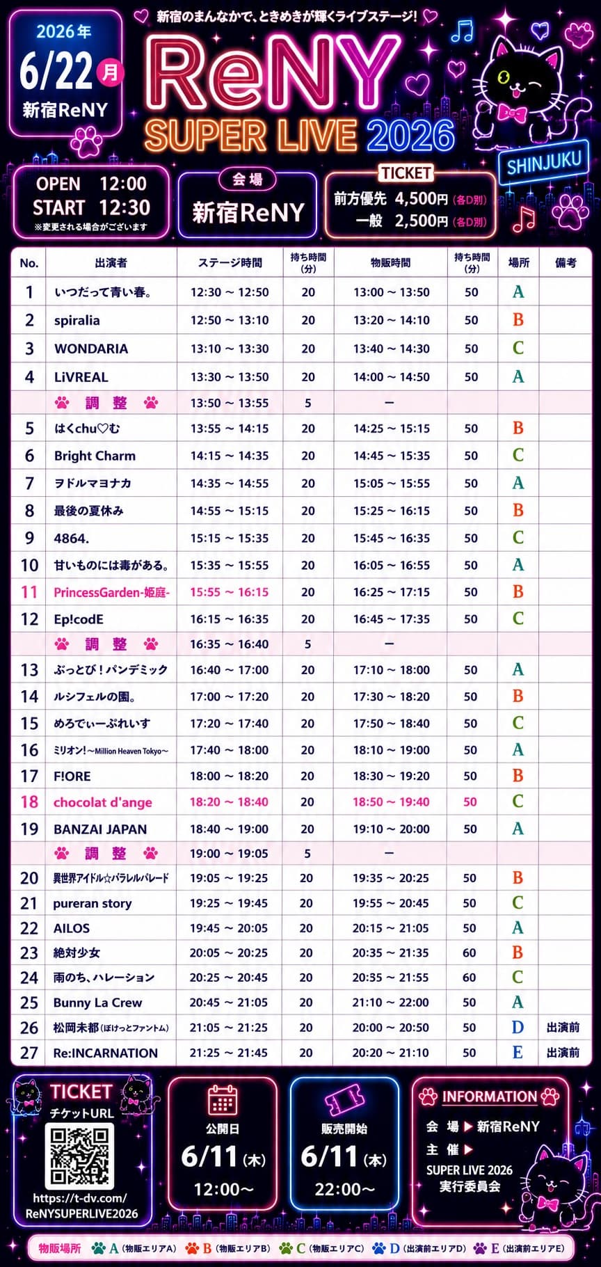 ReNY SUPER LIVE 2026」 | TicketDive ReNY SUPER LIVE 2026」 | TicketDive